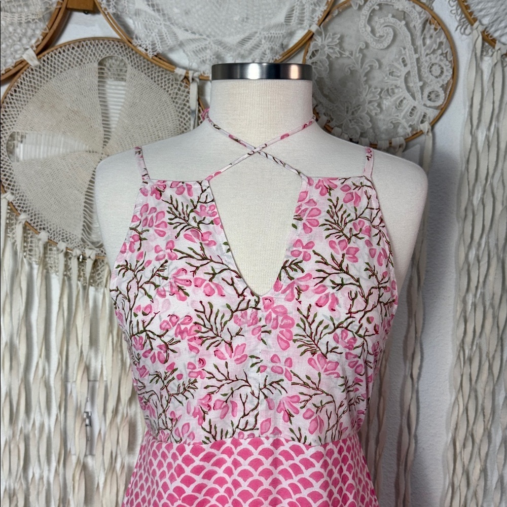 Jude Connally NWT Anita Woodblock Blossom Scallop Pink Size XS - Picture 2 of 12